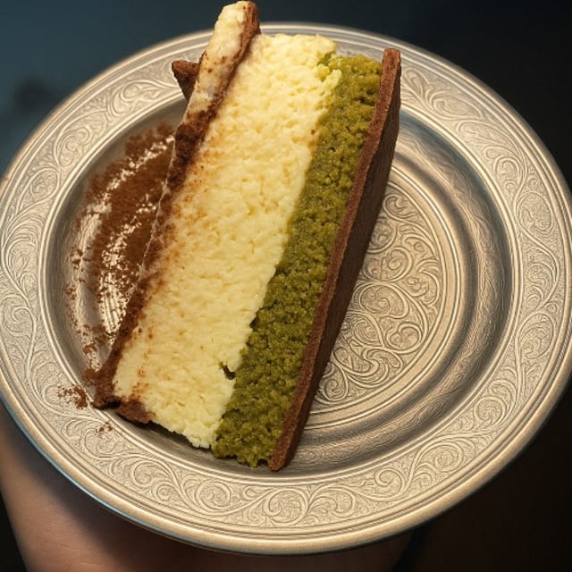 Dubai Pistachio Cheese cake.