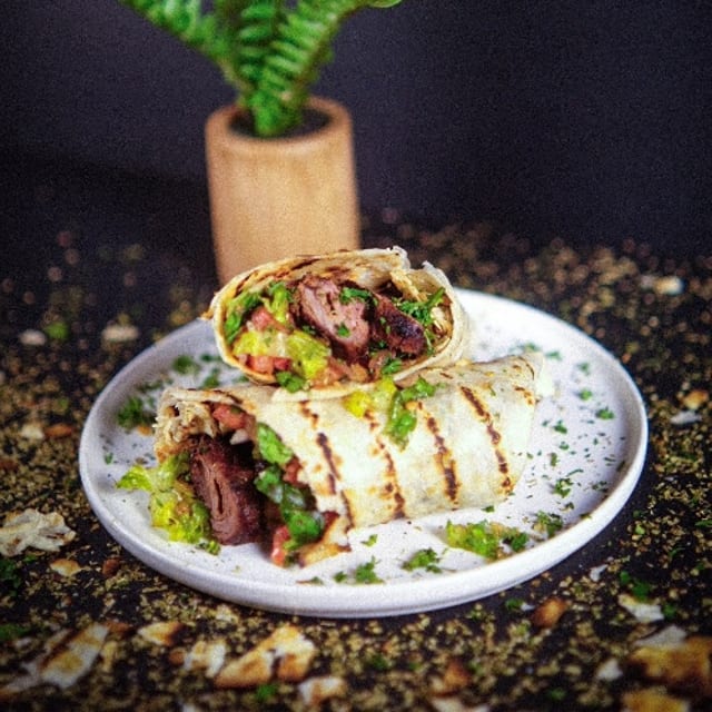 Beef Kebab Wrap.